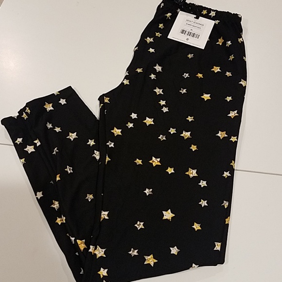 Leggings XL Starry Night Stars Black Agnes & Dora - Picture 3 of 5
